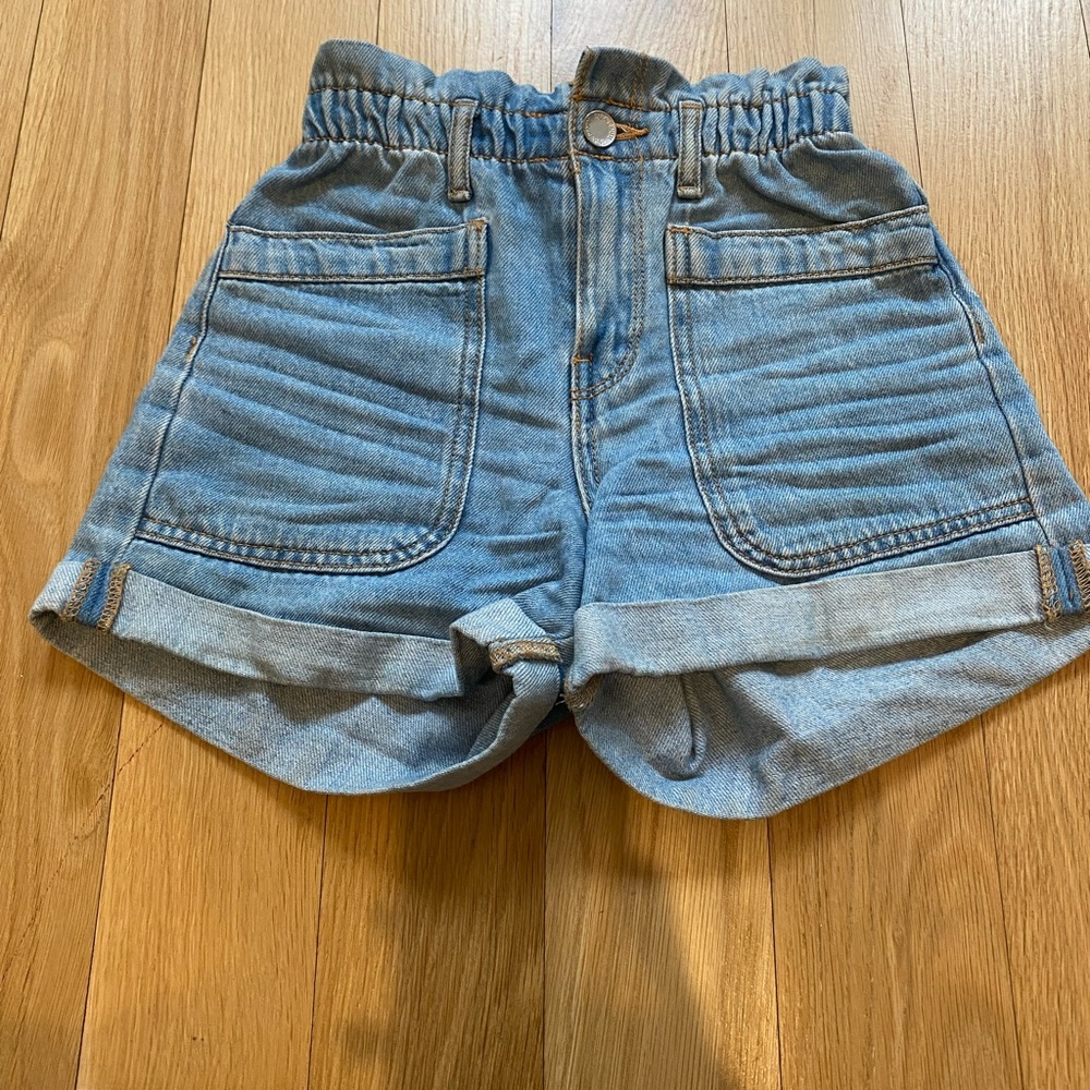 Zara Girls - Blue denim shorts - High waisted